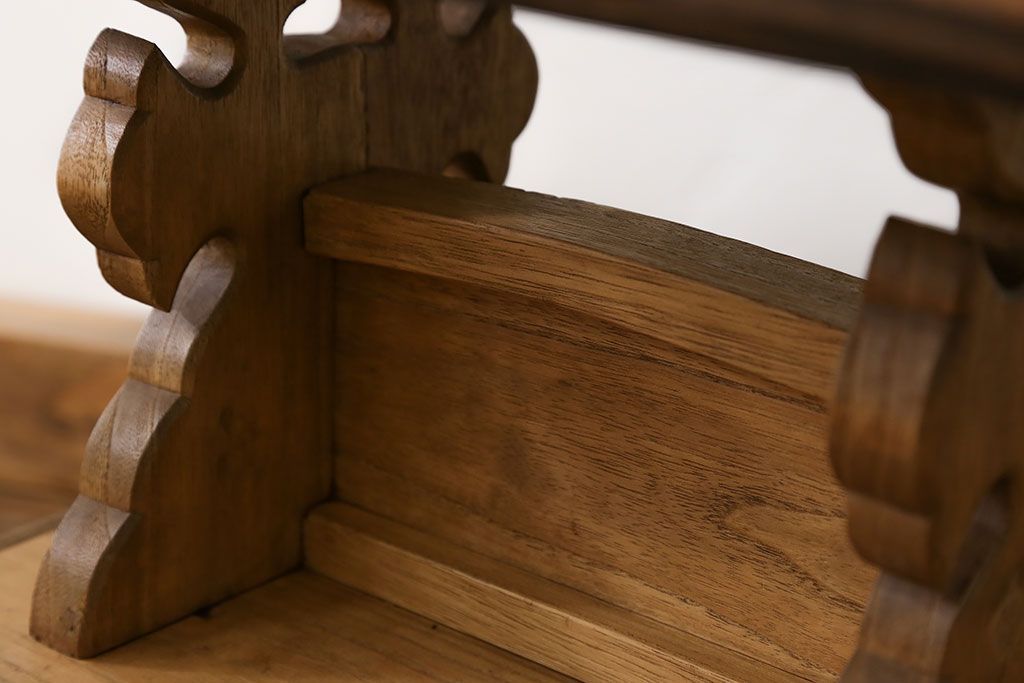 古民具・骨董 古い桐材と黒柿材の見台