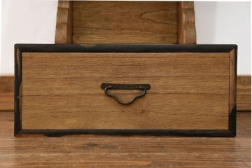 古民具・骨董 古い桐材と黒柿材の見台