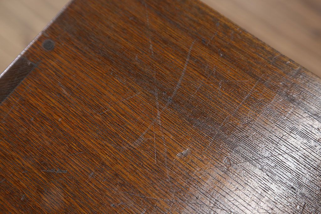 アンティーク家具　アンティーク 古い栓材のネームプレート付き6杯小引き出し(ネームプレート付き、小物収納)