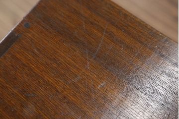 アンティーク家具　アンティーク 古い栓材のネームプレート付き6杯小引き出し(ネームプレート付き、小物収納)