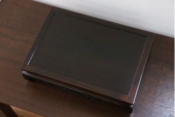 アンティーク雑貨　古民具・骨董 古い唐木製の花台(平台)