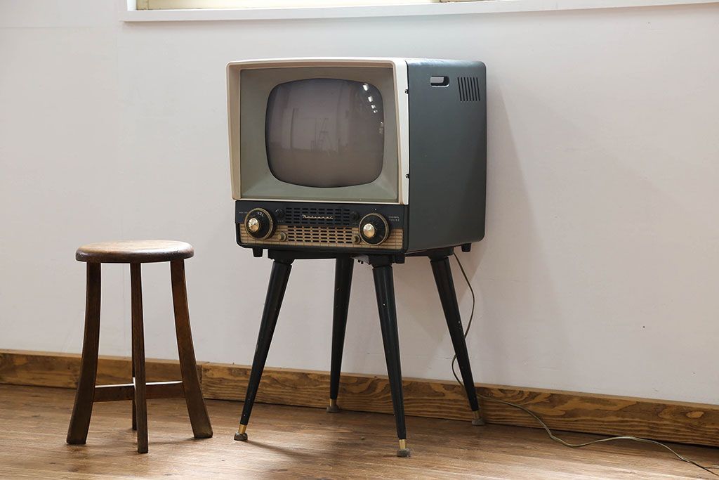 fkm59124 昭和レトロ☆アンティーク　NATIONAL TV Yahoo!オークション - 昭和レトロ National ナショナル 白黒