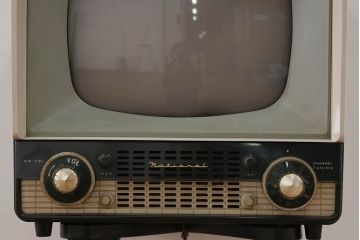 アンティーク雑貨　昭和レトロ ジャンク品 ナショナル製 アンティークテレビ