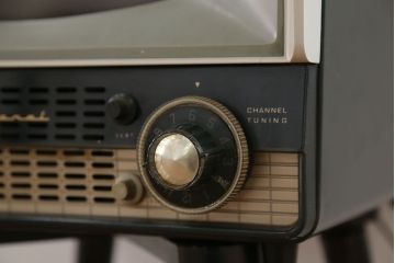 アンティーク雑貨　昭和レトロ ジャンク品 ナショナル製 アンティークテレビ