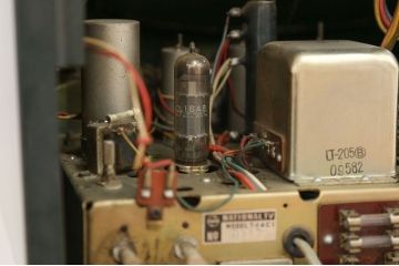 アンティーク雑貨　昭和レトロ ジャンク品 ナショナル製 アンティークテレビ