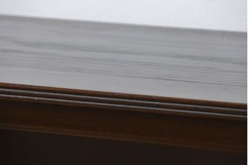 アンティーク家具　アンティーク スライド扉付きの脚付き引き出しスタッキング収納棚