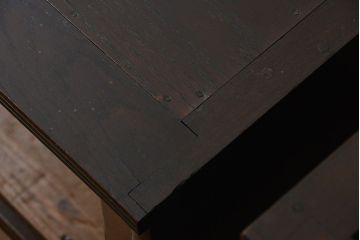 アンティーク家具　アンティーク スライド扉付きの脚付き引き出しスタッキング収納棚