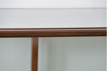 アンティーク家具　大正ロマン  象嵌と彫刻の入った高級ガラスケース(ショーケース)