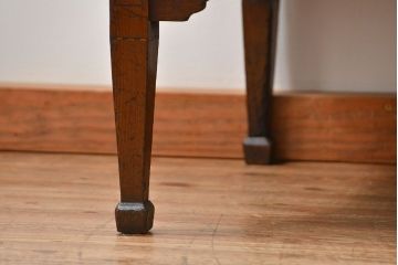 アンティーク家具　大正ロマン  象嵌と彫刻の入った高級ガラスケース(ショーケース)