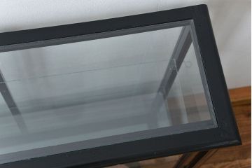 アンティーク家具　アンティーク 古いタバコ屋の薄型ガラスケース(ショーケース)