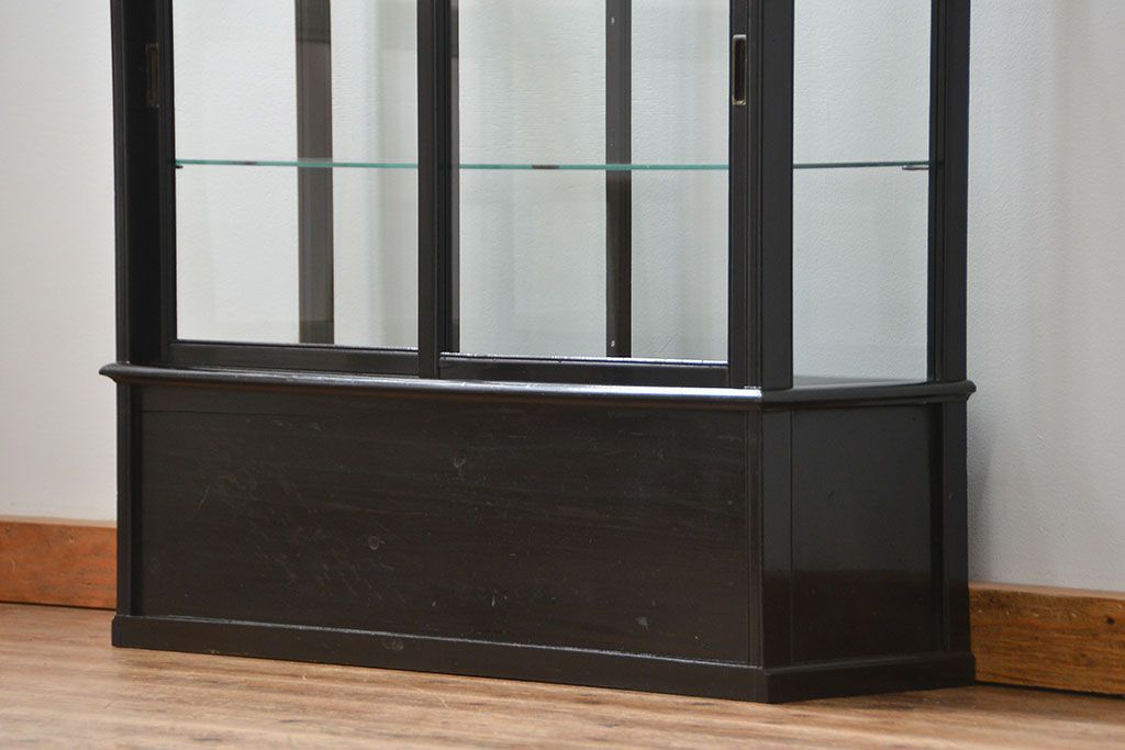 アンティーク家具　アンティーク 古いタバコ屋の薄型ガラスケース(ショーケース)