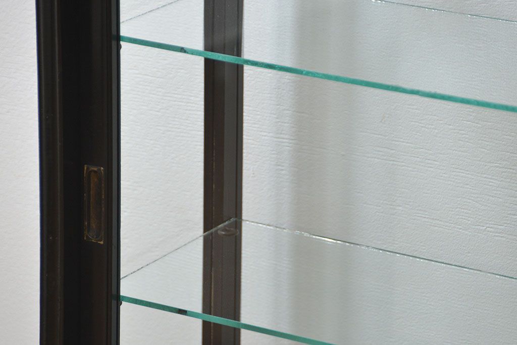 アンティーク家具　アンティーク 古いタバコ屋の薄型ガラスケース(ショーケース)