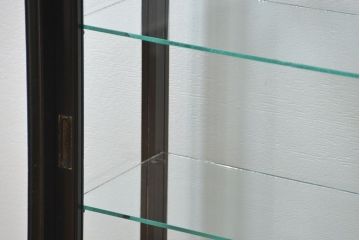 アンティーク家具　アンティーク 古いタバコ屋の薄型ガラスケース(ショーケース)