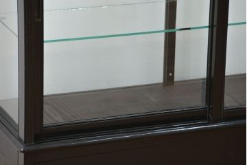 アンティーク家具　アンティーク 古いタバコ屋の薄型ガラスケース(ショーケース)