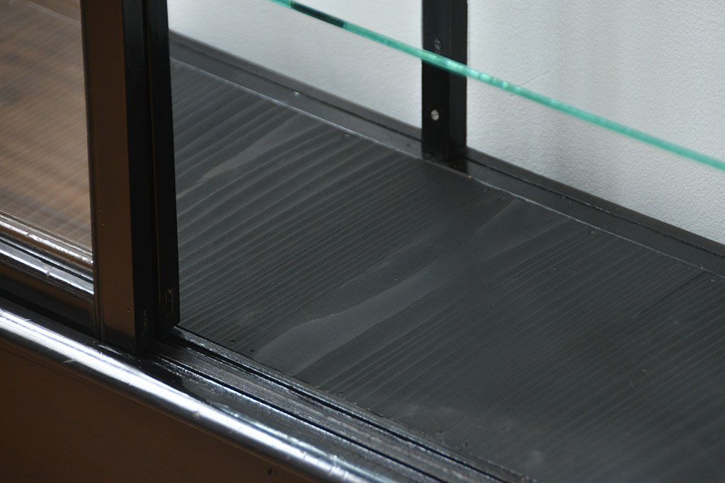 アンティーク家具　アンティーク 古いタバコ屋の薄型ガラスケース(ショーケース)