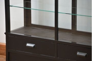 アンティーク家具　アンティーク 古いタバコ屋の薄型ガラスケース(ショーケース)