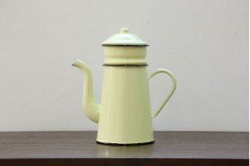 アンティーク雑貨　フランスアンティーク ホーロー製 ティーポット(1)(コーヒーポット)