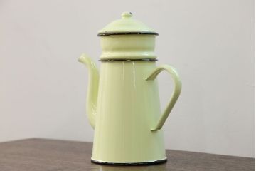 アンティーク雑貨　フランスアンティーク ホーロー製 ティーポット(1)(コーヒーポット)