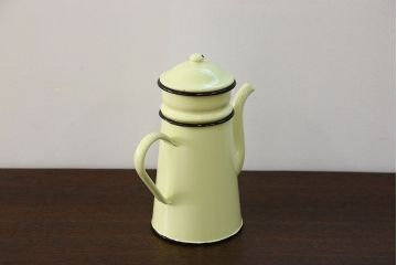 アンティーク雑貨　フランスアンティーク ホーロー製 ティーポット(1)(コーヒーポット)