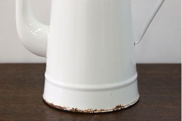 アンティーク雑貨　ジャンク品　フランスアンティーク  ホーロー製 ティーポット(2)(コーヒーポット)