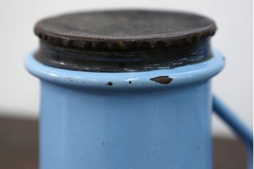 アンティーク雑貨　ジャンク品 フランスアンティーク ホーロー製 ティーポット(3)(コーヒーポット)