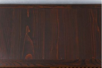 アンティーク家具　アンティーク 前面総欅材 縦桟引き戸の時代箪笥ローボード(水屋箪笥、テレビボード、テレビ台、キャビネット、収納棚)