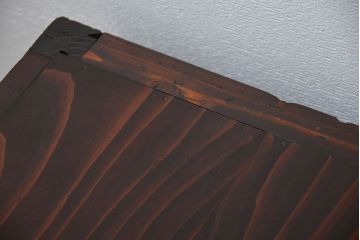 アンティーク家具　アンティーク 前面総欅材 縦桟引き戸の時代箪笥ローボード(水屋箪笥、テレビボード、テレビ台、キャビネット、収納棚)