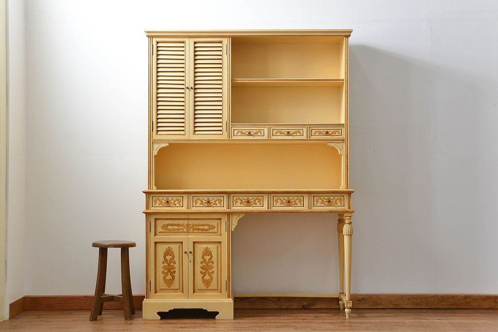 中古 スペインビンテージ エキゾチック キャビネット(カップボード)