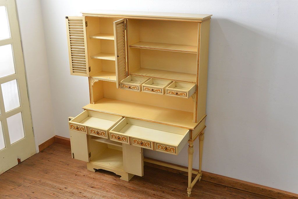 中古 スペインビンテージ エキゾチック キャビネット(カップボード)