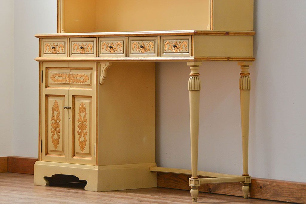 中古 スペインビンテージ エキゾチック キャビネット(カップボード)