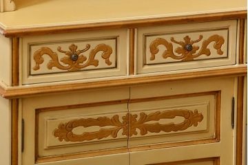 中古 スペインビンテージ エキゾチック キャビネット(カップボード)