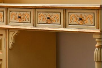 中古 スペインビンテージ エキゾチック キャビネット(カップボード)