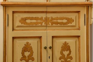 中古 スペインビンテージ エキゾチック キャビネット(カップボード)