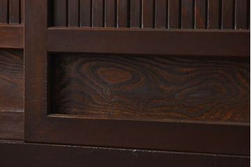 アンティーク家具　古民具・骨董 モダンで上質な背の高い六尺水屋箪笥(食器棚、収納棚)