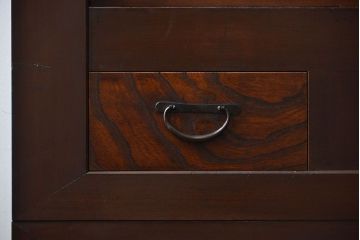 アンティーク家具　古民具・骨董 モダンで上質な背の高い六尺水屋箪笥(食器棚、収納棚)