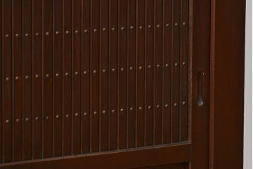 アンティーク家具　古民具・骨董 モダンで上質な背の高い六尺水屋箪笥(食器棚、収納棚)