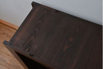 アンティーク家具　古民具・骨董 モダンで上質な背の高い六尺水屋箪笥(食器棚、収納棚)