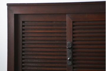アンティーク家具　古民具・骨董 分厚い金具の美濃帳場箪笥