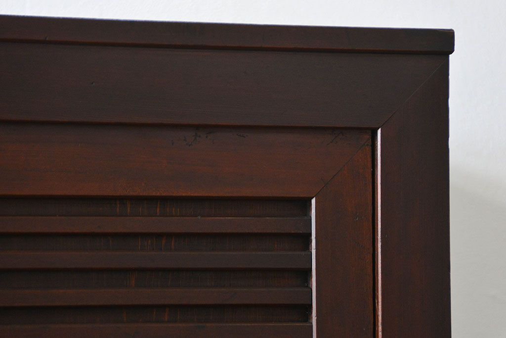 アンティーク家具　古民具・骨董 分厚い金具の美濃帳場箪笥