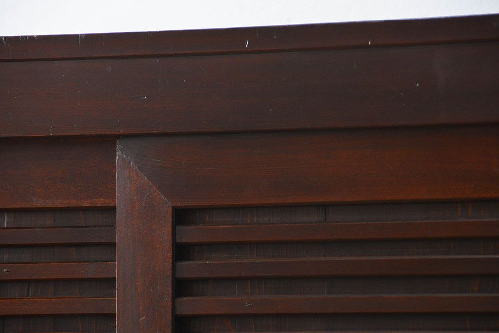 アンティーク家具　古民具・骨董 分厚い金具の美濃帳場箪笥