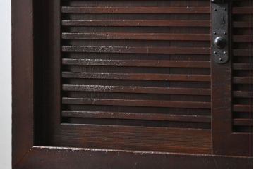 アンティーク家具　古民具・骨董 分厚い金具の美濃帳場箪笥