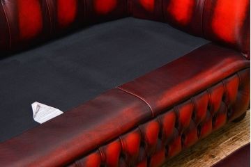 中古 イギリス直輸入 本革 チェスターフィールド ソファ