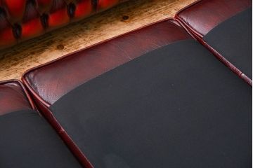 中古 イギリス直輸入 本革 チェスターフィールド ソファ