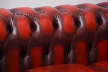 中古 イギリス直輸入 本革 チェスターフィールド ソファ