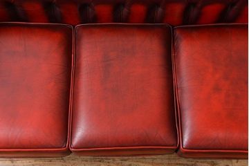 中古 イギリス直輸入 本革 チェスターフィールド ソファ