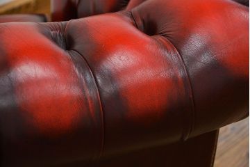 中古 イギリス直輸入 本革 チェスターフィールド ソファ