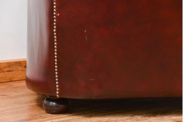 中古 イギリス直輸入 本革 チェスターフィールド ソファ