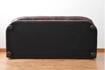 中古 イギリス直輸入 本革 チェスターフィールド ソファ