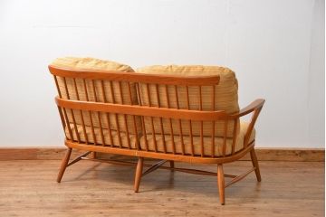 中古 飛騨産業 キツツキマーク 2人掛けソファ(2Pソファ)