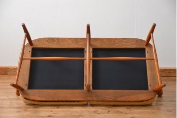 中古 飛騨産業 キツツキマーク 2人掛けソファ(2Pソファ)